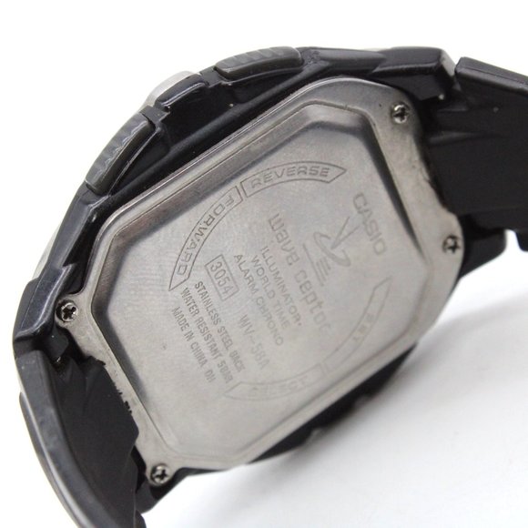Vintage Casio Wave Receptor Digital Watch Mens World Time Digital Quartz - Picture 8 of 8